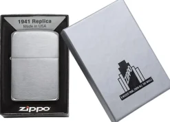 1941 Replica Brushed Chrome Lighter