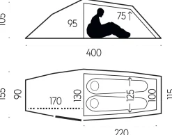 Abisko Shape 2, 2-Personers Telt