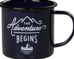 Adventure Begins Navy Emaljekrus