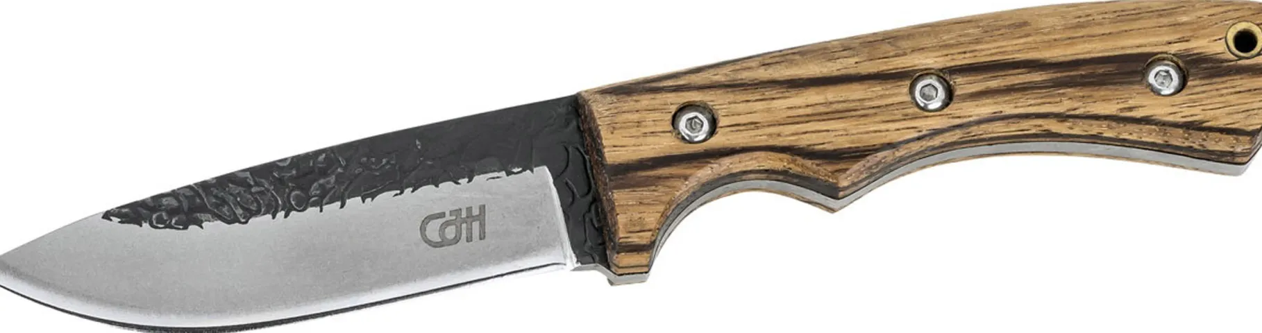 AISI-420 Steel Knife, Zebra Wood