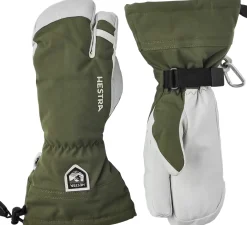 Army Leather Heli Ski 3-Finger Skihandsker