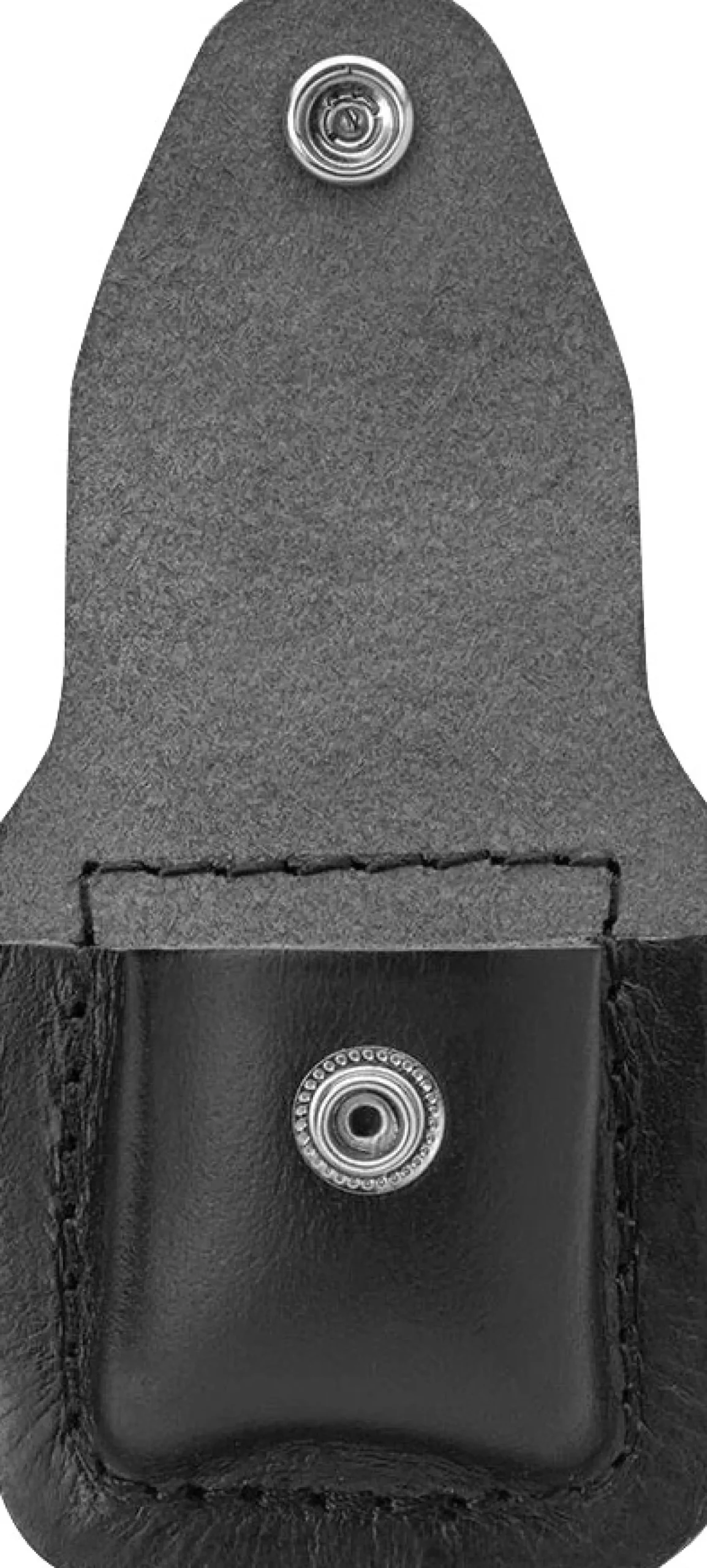 Black Leather Lighter Pouch w/Clip