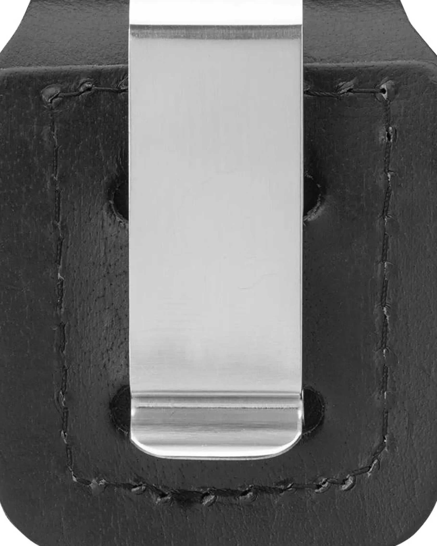 Black Leather Lighter Pouch w/Clip