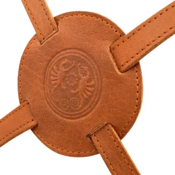 Buff Leather Apron with Cross Back Straps