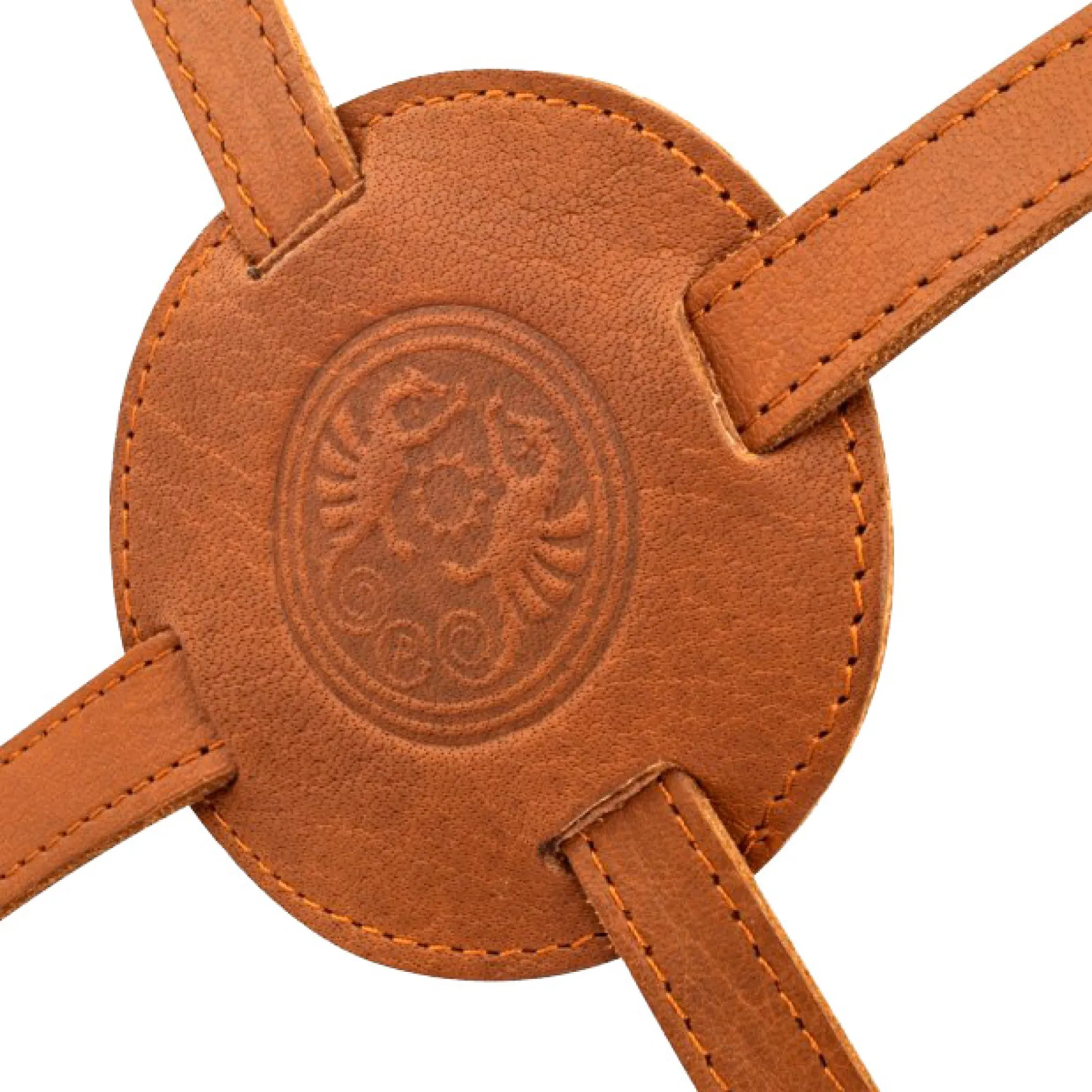 Buff Leather Apron with Cross Back Straps