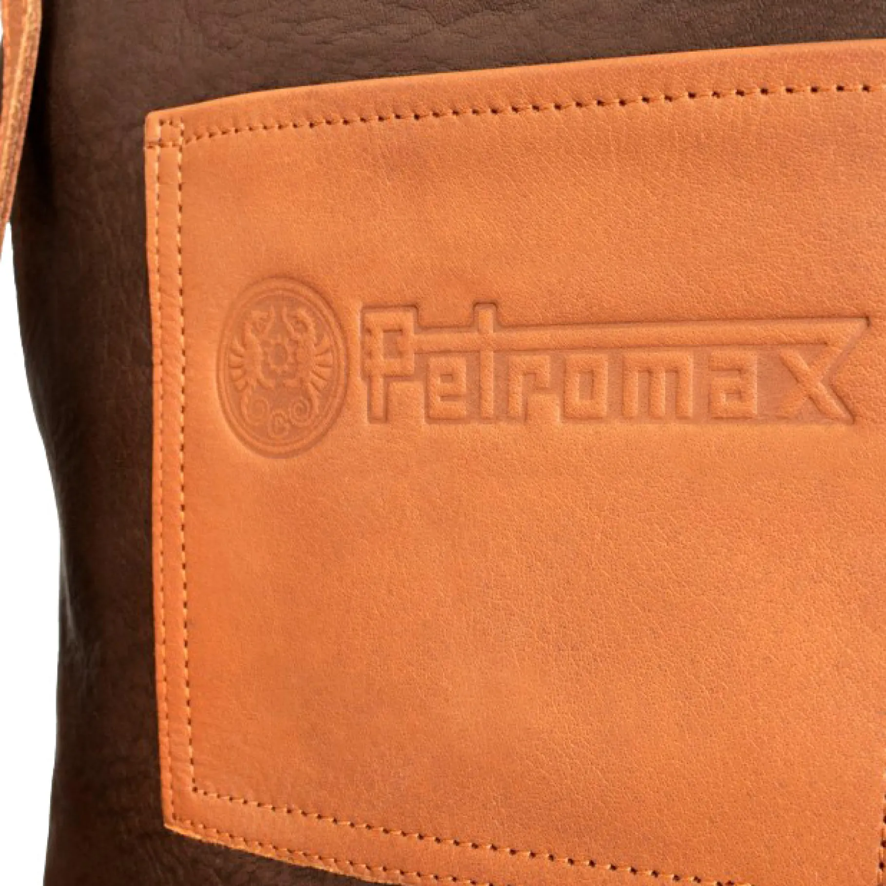 Buff Leather Apron with Cross Back Straps