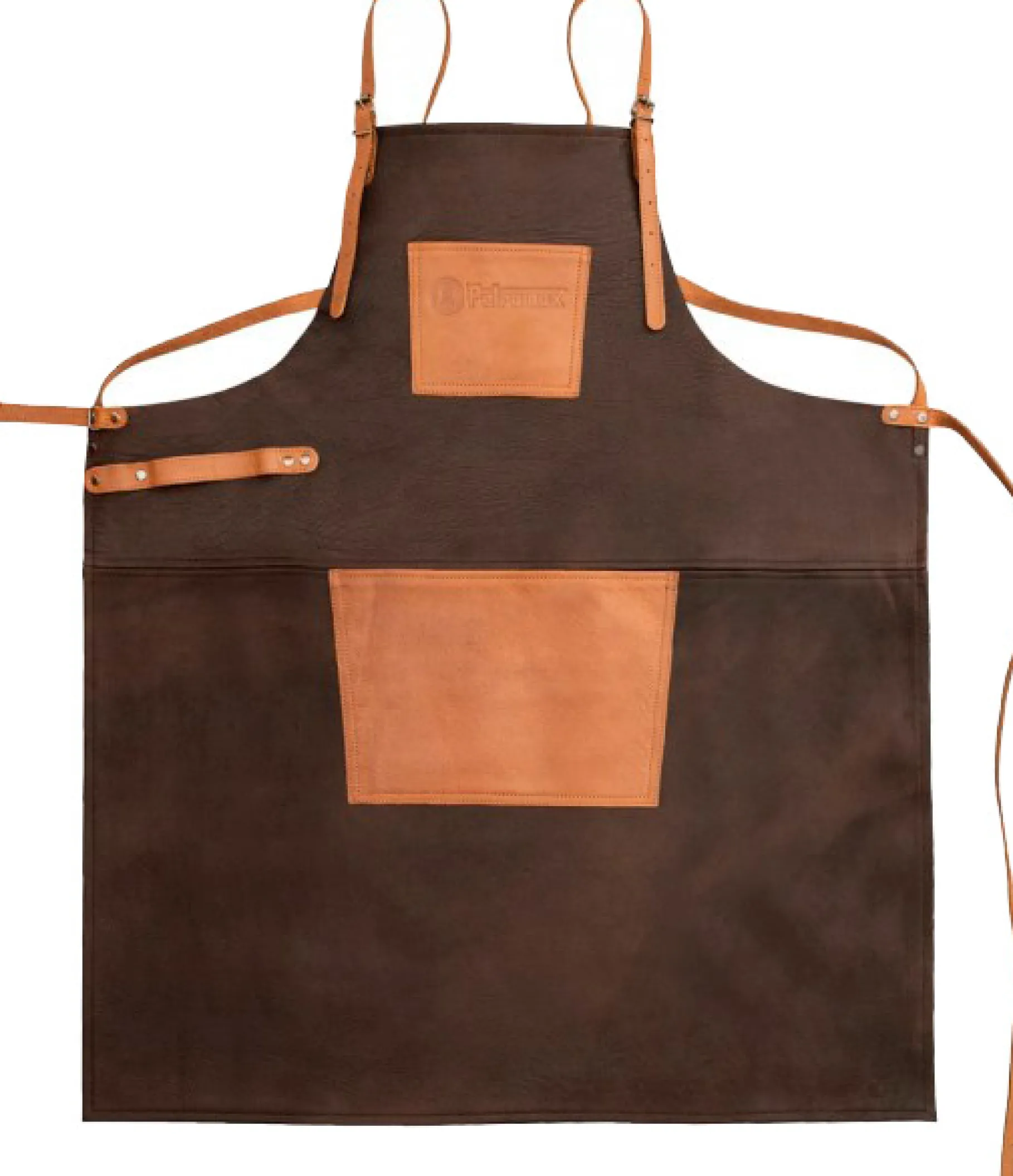 Buff Leather Apron with Cross Back Straps