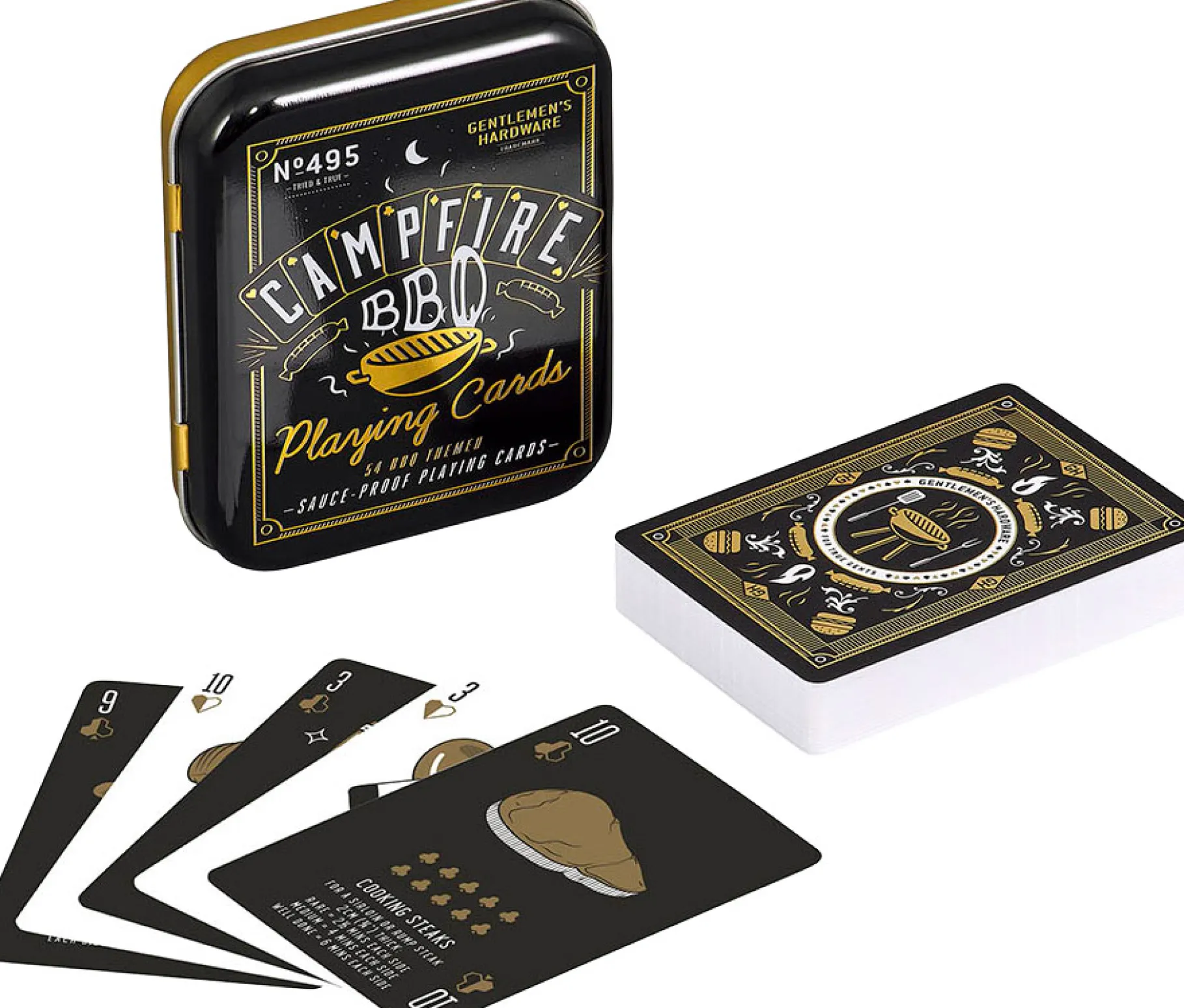 Campfire BBQ Sauce-Proof Playing Cards