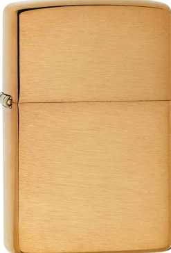 Classic Brushed Brass Lighter