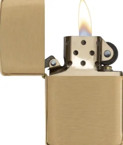 Classic Brushed Brass Lighter
