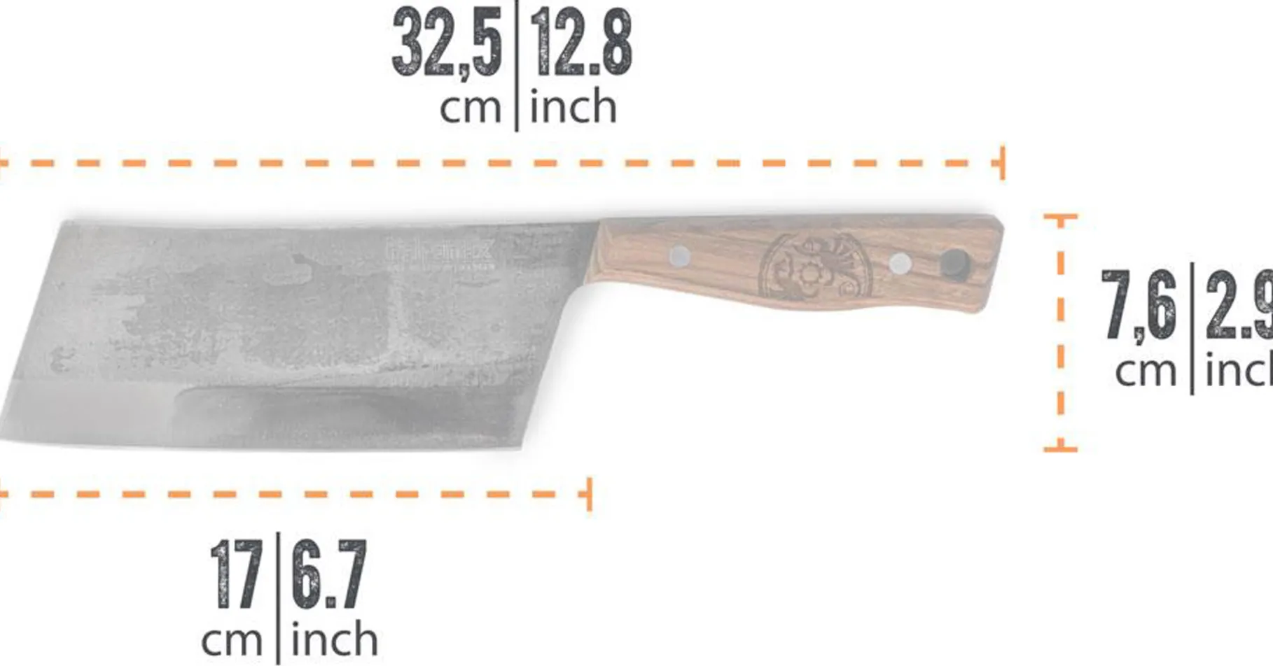 Cleaver Knife, 17 cm
