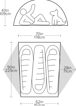 Copper Spur UL3, 3-Personers Telt