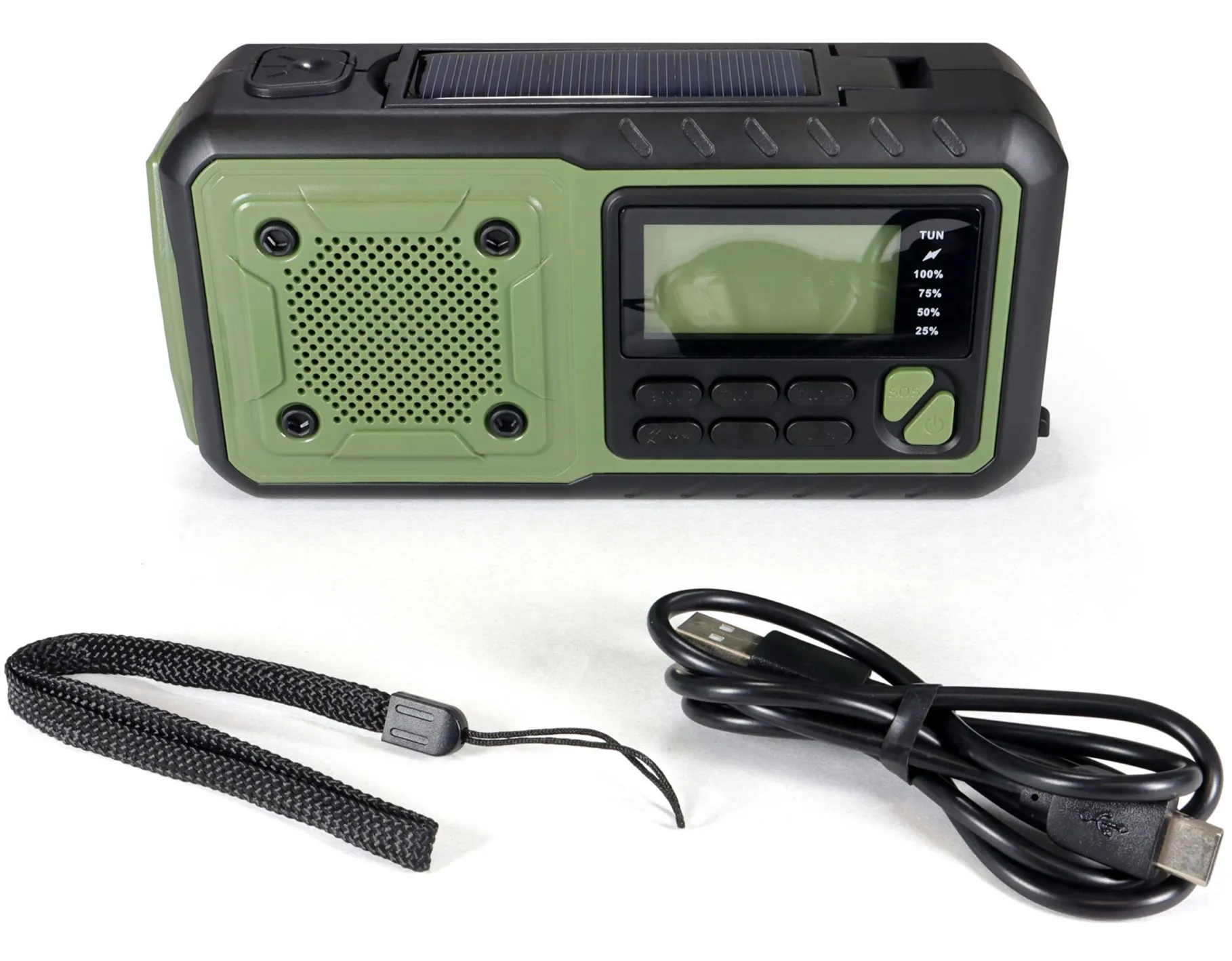 Crank Radio Multi Nødradio med Håndsving