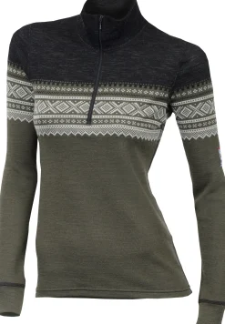 DesignWool Marius Mock Neck with Zip Dame