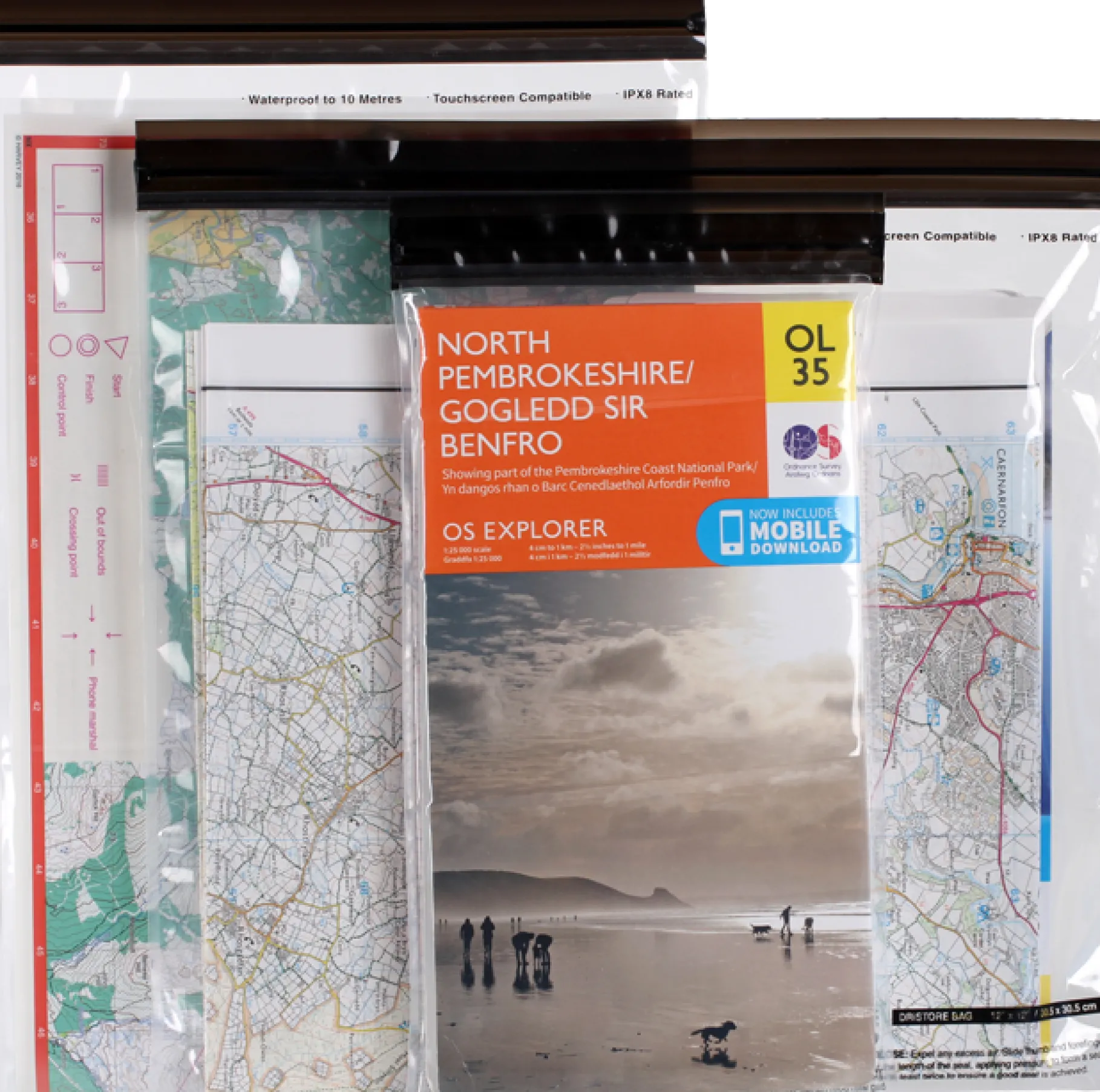 DriStore LocTop Bags - Maps, 3 pack