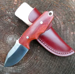 Drop Point Belt Knife Sandalwood AISI 440