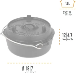 Dutch Oven FT3 Plane Bottom