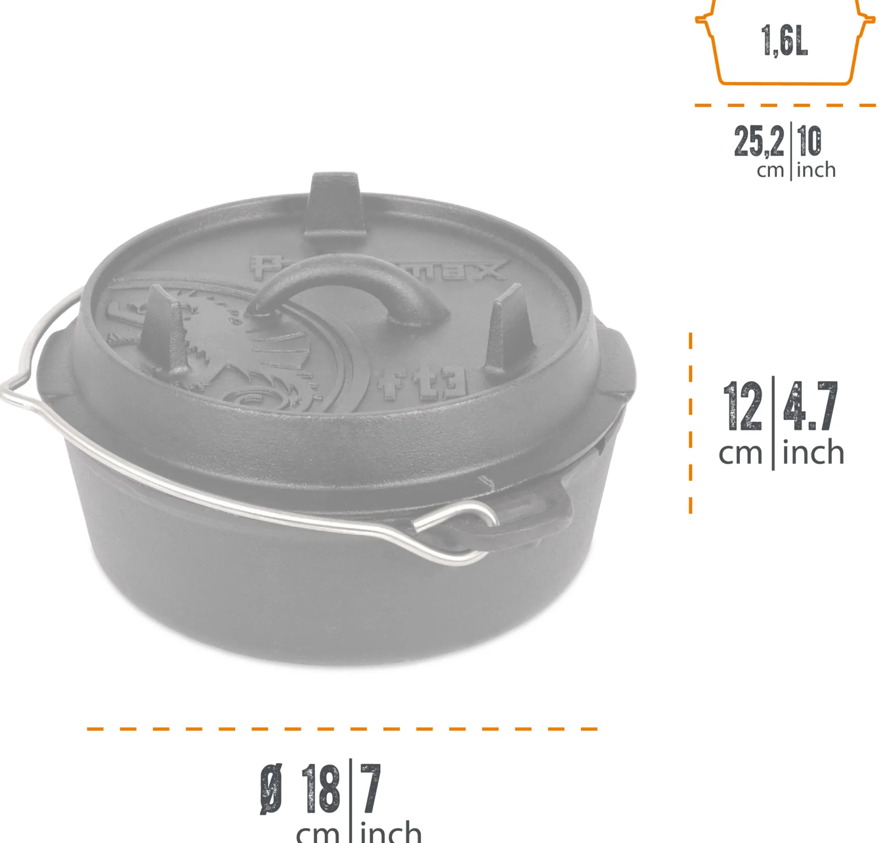 Dutch Oven FT3 Plane Bottom