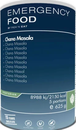 Emergency Food Chana Masala, 5 portioner