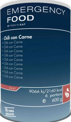 Emergency Food Chili Con Carne, 6 portioner