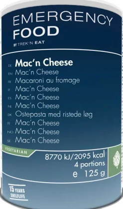 Emergency Food Mac’n Cheese, 4 portioner