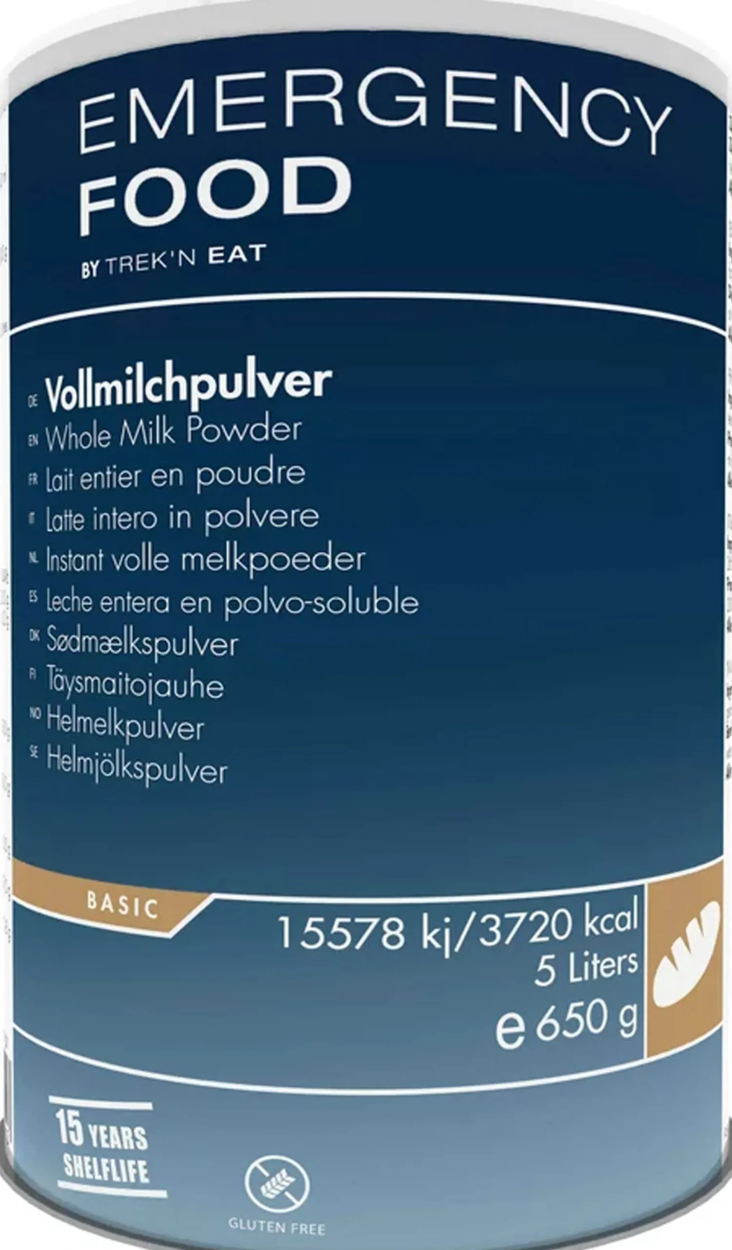Emergency Food Whole Milk Powder, 5 ltr