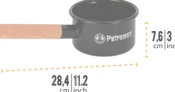 Enamel Pan 0.5L Black