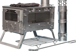 Fastfold Compact Camping Stove with 2 Windows