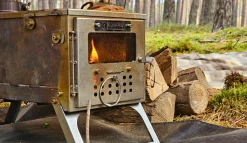 Fastfold Large Camping Stove with 2 Windows