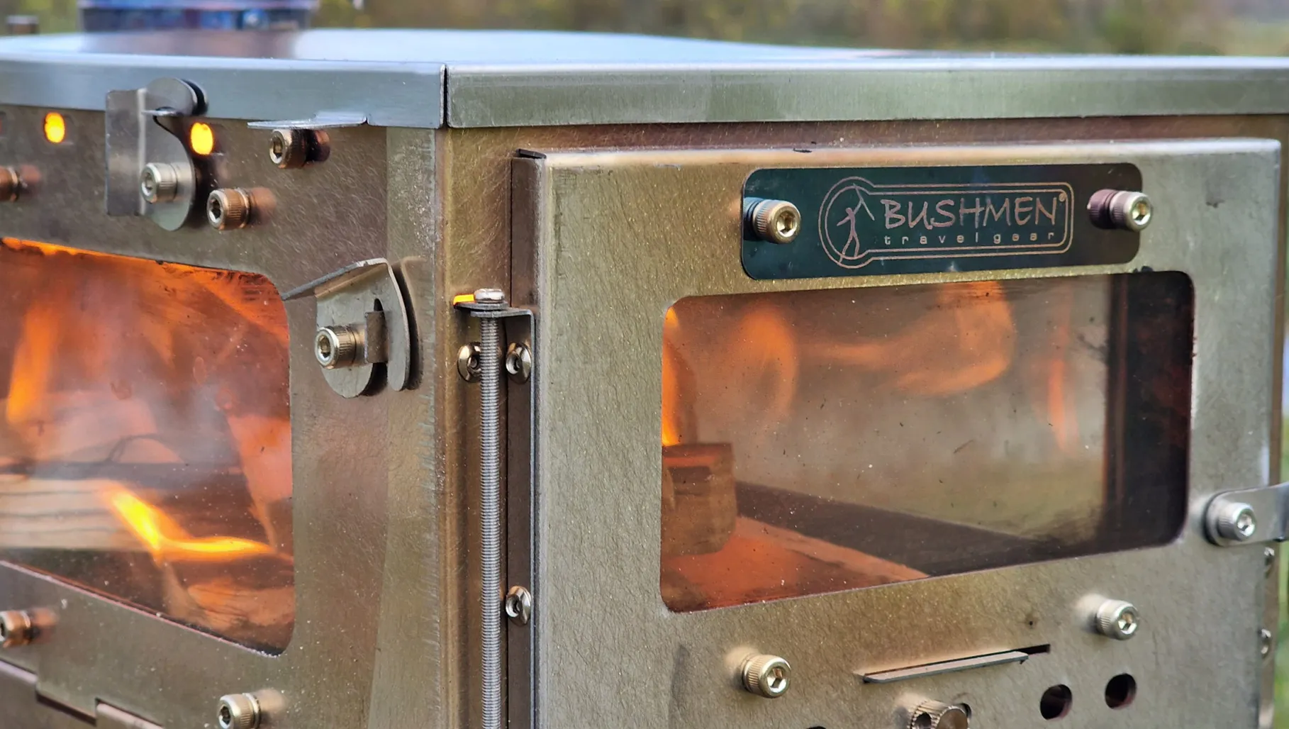 Fastfold Large Camping Stove with 3 Windows