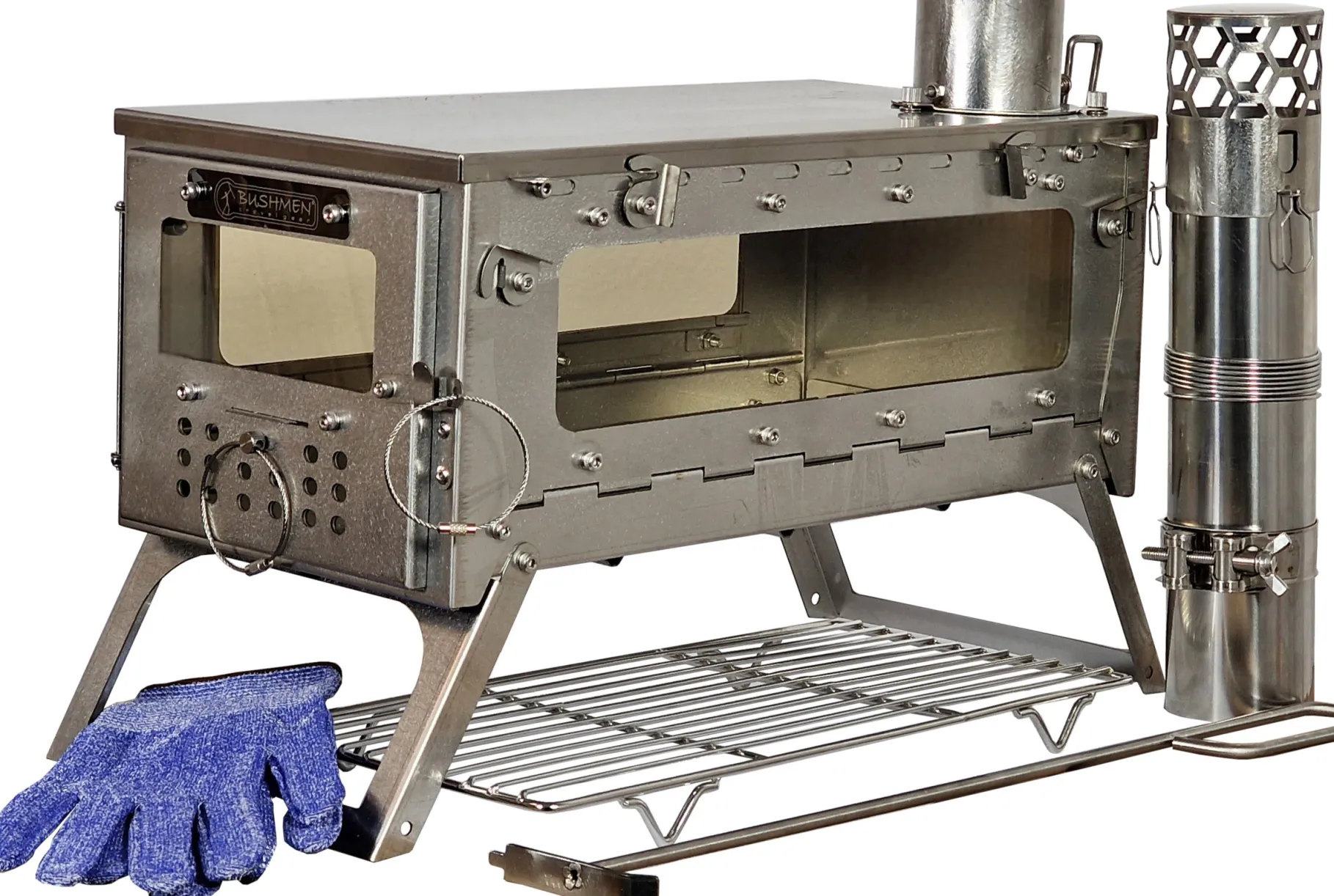 Fastfold Large Camping Stove with 3 Windows