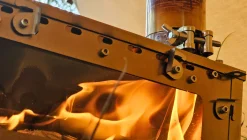 Fastfold Titanium Camping Stove with 2 Windows