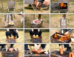 Fastfold Ultralight Backpack Titanium Camping Stove