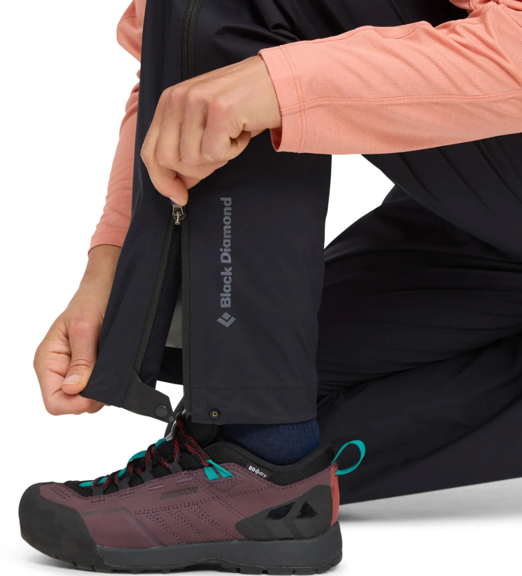 Fineline Stretch Full Zip Pants Dame
