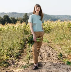 Fjällblomster Logo T-shirt Dame