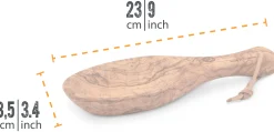 Flat Bowl 23 cm Olive Wood