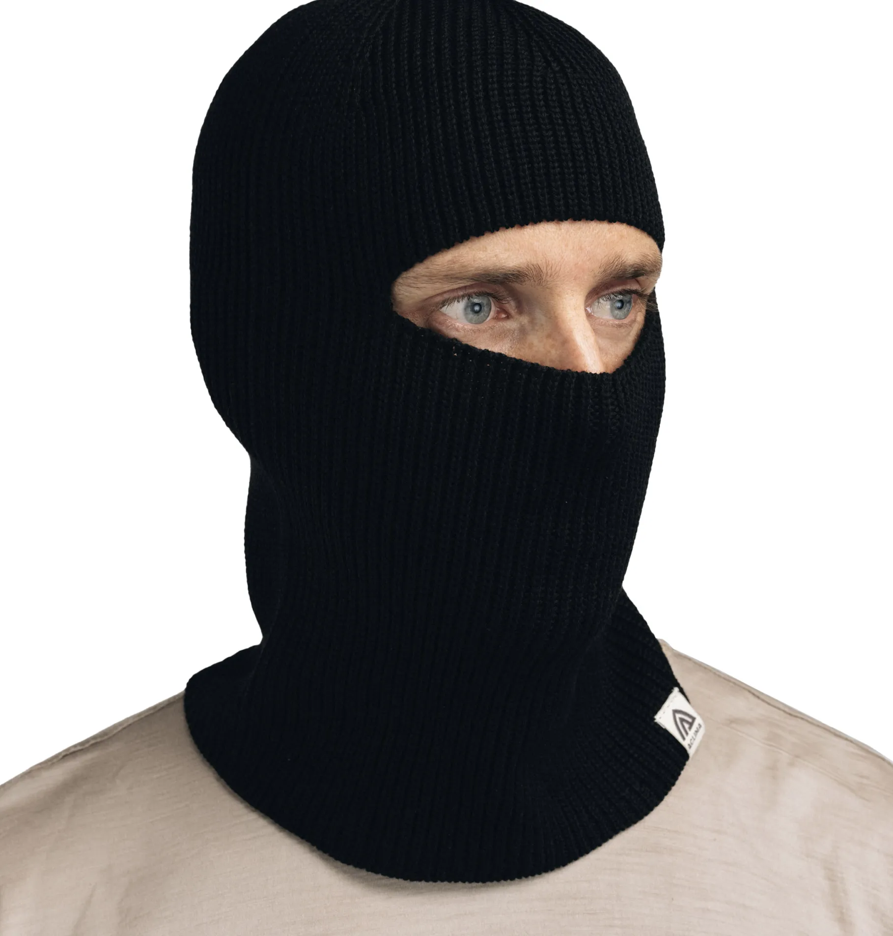 Flat Knit Balaclava Hat