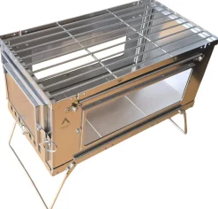 Foldable Stainless Steel Stove w/Pipe