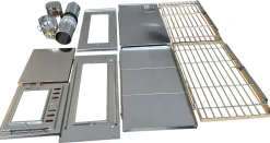 Foldable Stainless Steel Stove w/Pipe