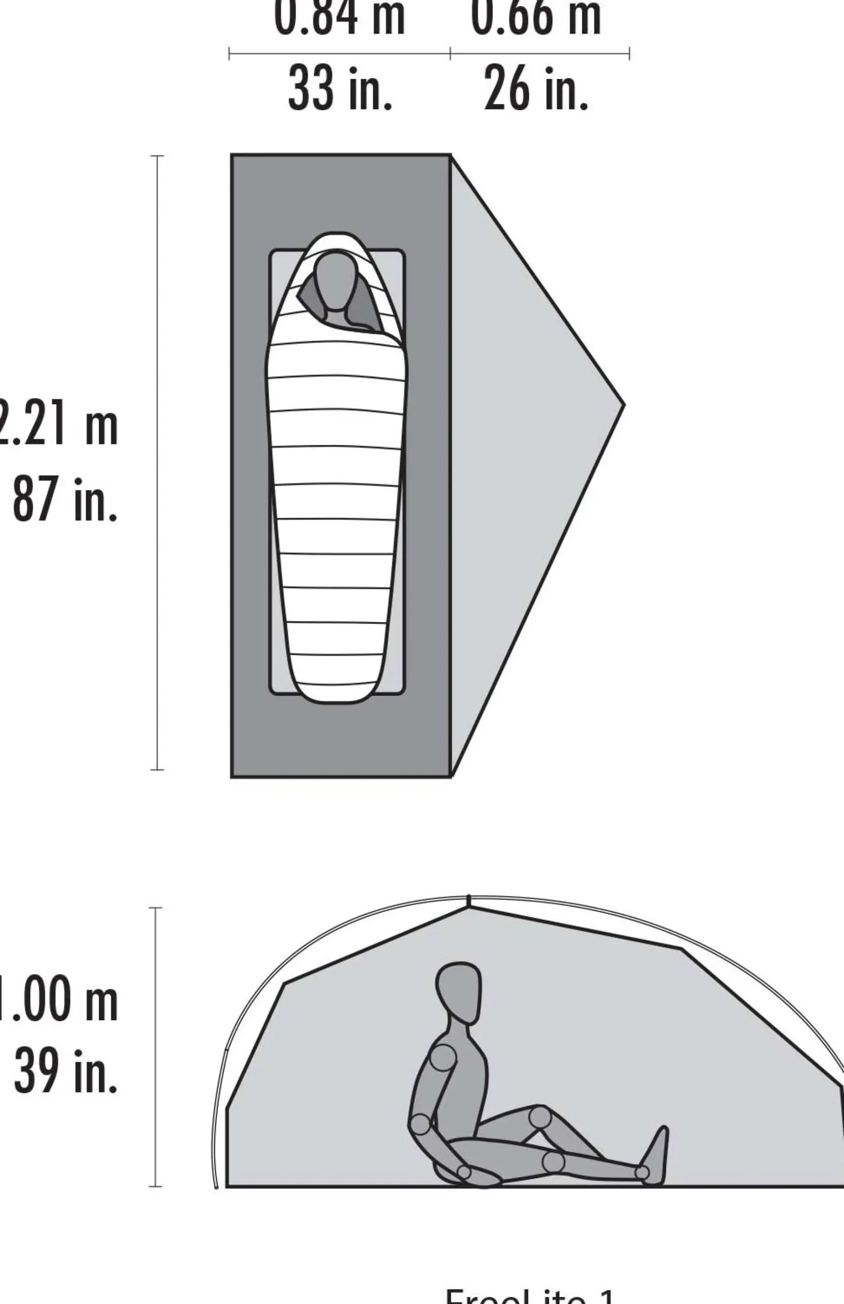 FreeLite 1 Ultralight, 1-Persons Telt