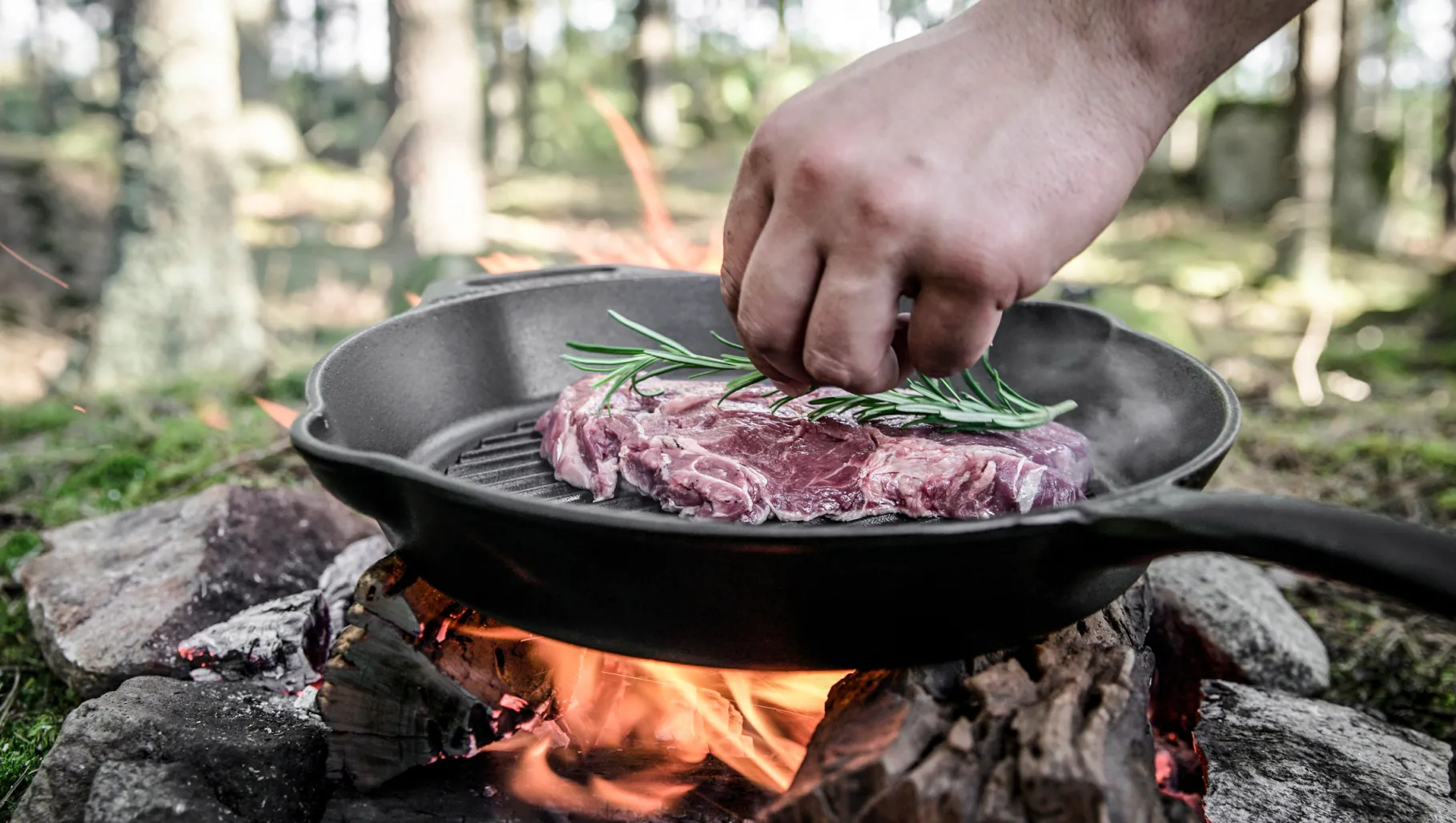 Grill Fire Skillet w/One Handle GP35