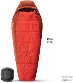 Hamelin Synthetic Sleeping Bag -1C/30F Regular Dame Fibersovepose