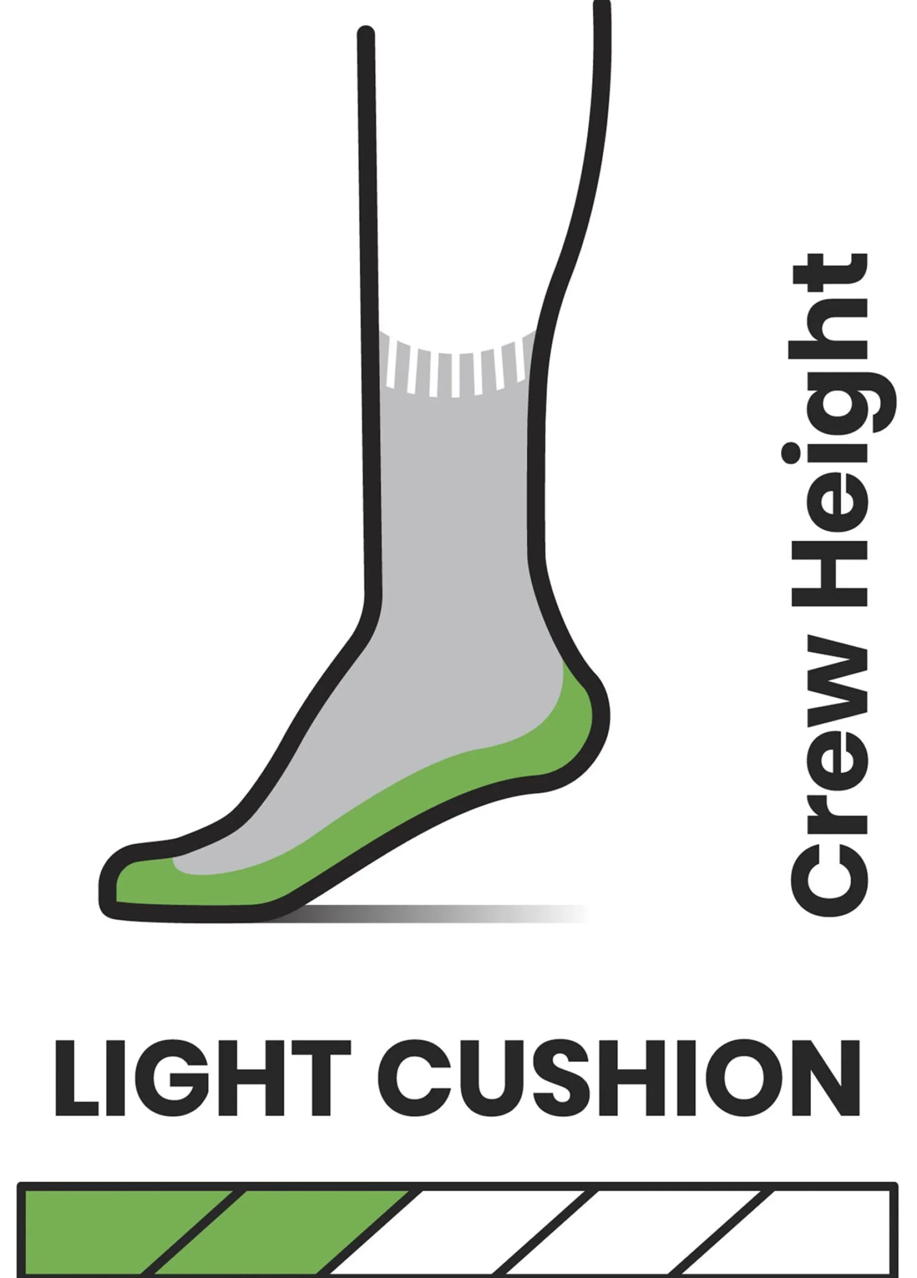 Hike Light Cushion Crew Sokker