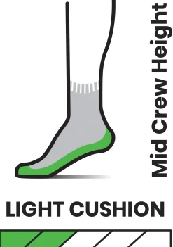 Hike Light Cushion Mid Crew Sokker Dame