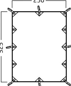 Kari 8 m2 Technical Cotton Tarp