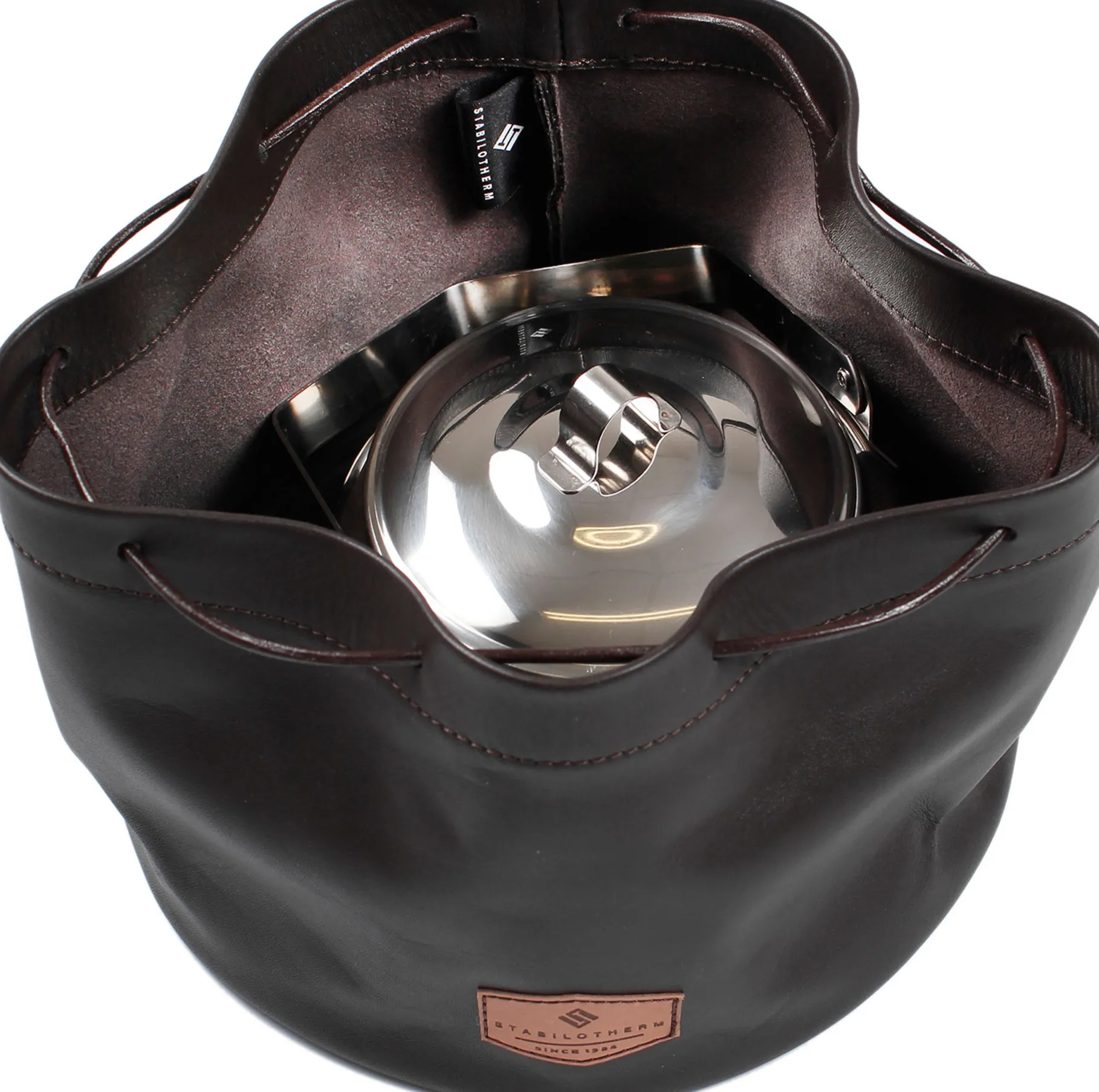 Leather Pouch, Coffee Pot