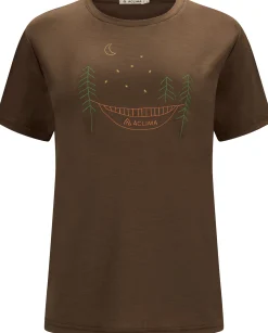 LightWool 140 Tee Forest Print Dame