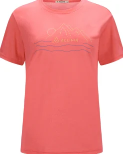 LightWool 140 Tee Sunset Print Dame