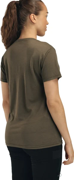 LightWool Tee Antler Print Dame
