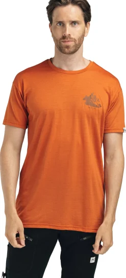 LightWool Tee Mountain Print Herre